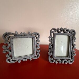 Intricate Silver Gray Scroll Picture Frame Set. These are heavy weight/quality